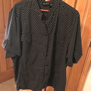 Black and white polka dot shirt